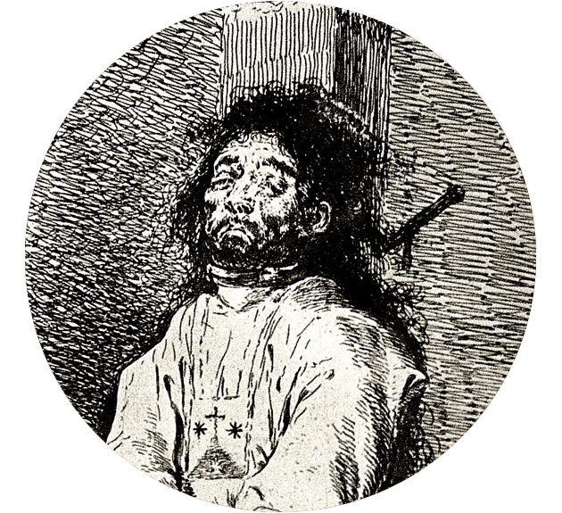 Círculo con grabado de Goya